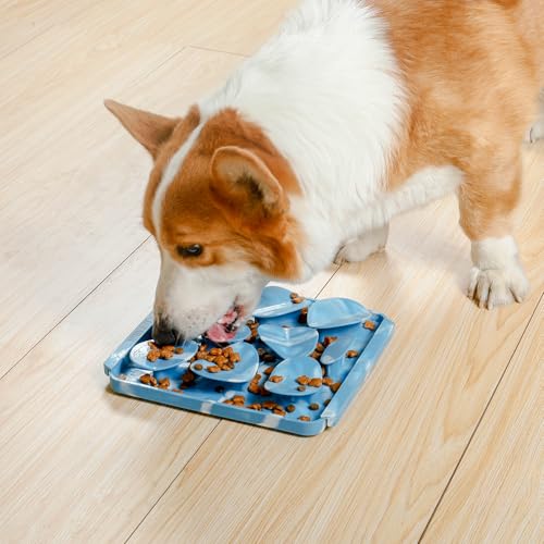 Tall Tails Rock Foraging Mat for Dogs and Cats – Slow Pet Feeder Puzzle Mat for Easy & Engaging Feeding - color: Rock