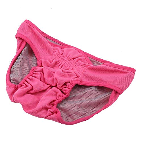 Dog Cotton Underwear Pants, Female Dog Physiological Pants Sanitary Diaper Breathable Cotton Suspender Short Pants(XS)