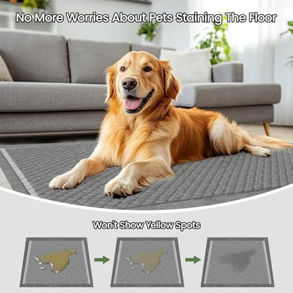Dog Pee Pads for Dogs XXL 30"x36" Charcoal Puppy Pads 50 Counts Extra Large Disposable Activated Carbon Super Absorbent Full Edge-Wrapping Odor-Control Training Pads with Adhesive Tabs - size: 50 Count (30"x36")