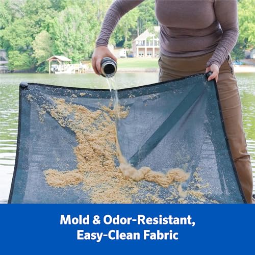 Coolaroo On-The-Go Elevated Dog Bed Kit – Portable & Cooling Travel Cot with HeatShield Fabric for Small Dogs, Lightweight & Compact, Includes Matching Carry Bag & Everglade Green Bonus Cover, Small - color: Everglade Green, style: Small