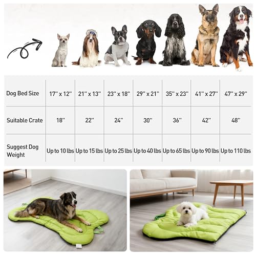 Outdoor Dog Bed for Car Travel Dog Bed Mat - Portable Foldable Reversible Pet Mat, Washable All-Season Cooling Mat for Dogs Camping, Car, Indoor & Outdoor Double-Sided Anti-Grabbing