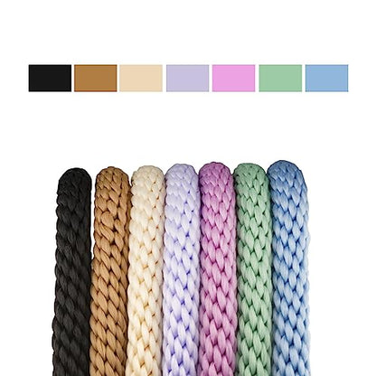 7FT Multifunctional Rope Dog Leash,Hands Free Crossbody Rope Leash - color: Macchiato