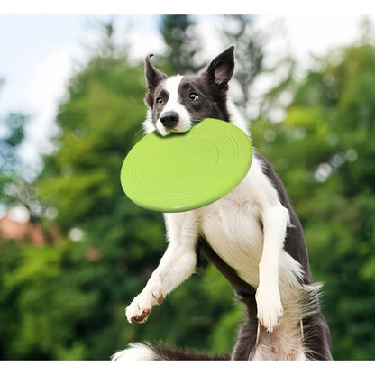 1/2 Pack Dog Flying Disc Soft Rubber Bite Resistant Floatable for Fetch Training Park Beach Pool Play, 2pcs, Red - color: 2pcs