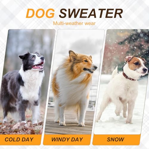 BEAUTYZOO Fall Sweater - Small Dog Sweaters for Girls & Boys, Turtleneck Knitwear in Cold Weather, Maple Leaf Cable Knit Puppy Pullover, Pet Apparel (Khaki, M) - color: Maple Leaf Khaki, size: M (Back: 16",Chest: 21", Neck: 13")