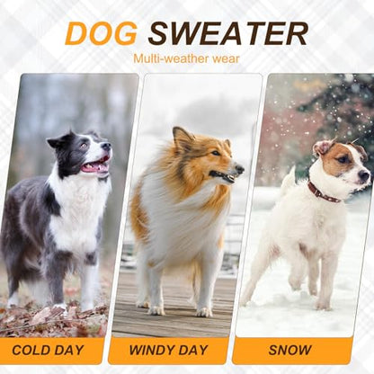 BEAUTYZOO Fall Sweater - Small Dog Sweaters for Girls & Boys, Turtleneck Knitwear in Cold Weather, Maple Leaf Cable Knit Puppy Pullover, Pet Apparel (Khaki, M) - color: Maple Leaf Khaki, size: M (Back: 16",Chest: 21", Neck: 13")