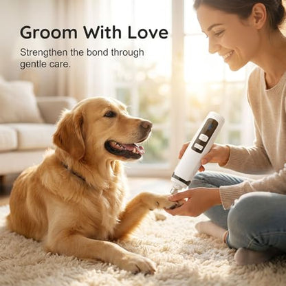 Silent Groom Pro, 2026 New Silent Pet Nail Grinder, Dog Silent Nail Grinder for Dogs Silent Dog Nail Trimmer, Rechargeable USB Charging Electric Pet Nail Grinder Nail File for Pet (#02) - color: #02