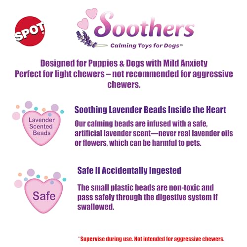SPOT Soothers Crinkle Paper Dog Toy - 13in Stuffing-Free Calming Plush with Crinkle, Lavender Scent & Squeaker, Anxiety Relief for Dogs - 1 of 3 Animal Designs, Sent at Random
