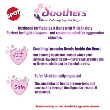 SPOT Soothers Crinkle Paper Dog Toy - 13in Stuffing-Free Calming Plush with Crinkle, Lavender Scent & Squeaker, Anxiety Relief for Dogs - 1 of 3 Animal Designs, Sent at Random