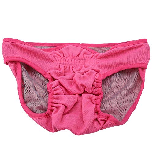 Dog Cotton Underwear Pants, Female Dog Physiological Pants Sanitary Diaper Breathable Cotton Suspender Short Pants(L)