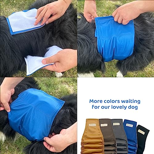 Reusable Dog Diapers Male High Absorbing Belly Band for Dogs Washable Male Dog Diapers with Cute Patterns 5packs (S, 9” - 11” Waist) - size: Small (9" to 11")