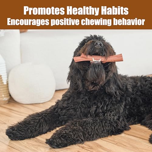 SPOT Bam-Bones Plus Branch -Bamboo Fiber & Nylon, Durable Long Lasting Dog Chew for Aggressive Chewers – Great Toy for Adult Dogs & Teething Puppies Under 90lbs, Non-Splintering, 9.5in, Beef Flavor - size: 9.5 inch (Pack of 1)