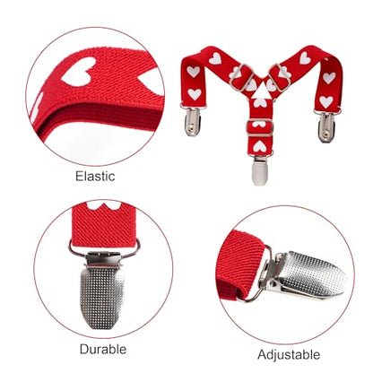 2Pcs Adjustable Dog Suspenders(Large) | Adjustable Dog Suspenders Diaper Keeper for Female Dog Skirts Dresses Pants Clothes - size: Small