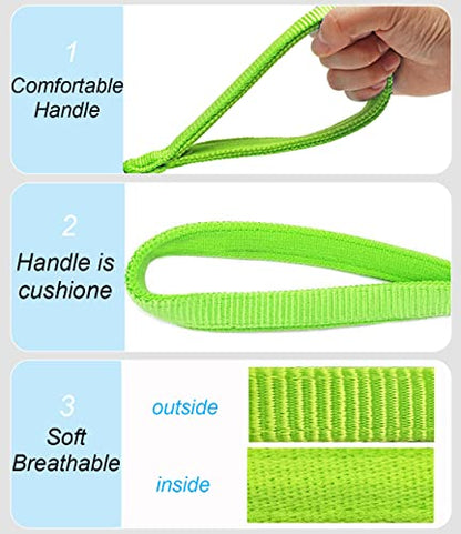 2/3/4/6/10 Foot Reflective Dog Leash Strong Nylon Rope Braided Heavy Duty for Large and Medium Small Dogs Walking Training Leads (Green, 6ft * 3/4") - color: Green, size: 6ft * 3/4"