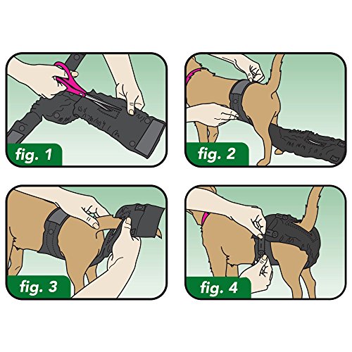 Vet's Best Washable Female Dog Diaper, Small/Medium, Waist 15"-30"