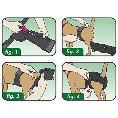 Vet's Best Washable Female Dog Diaper, Small/Medium, Waist 15"-30"