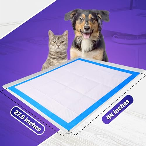 TidyFriend Reusable Silicone Dog Training Tray for 27.5” x 44” Pads, Washable Puppy Potty Station, No-Spill Heavy Duty Pee Pad Holder for Dogs - Easy to Clean & Travel Friendly (White) - color: White