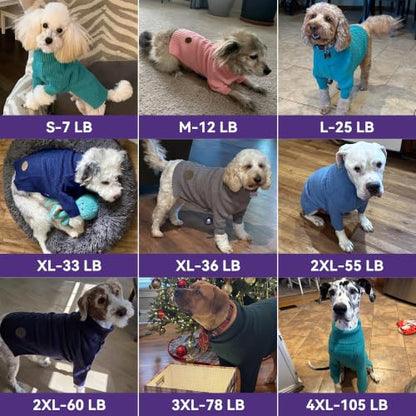 cyeollo Small Dog Sweater with Long Sleeves Turtleneck Knitted Sweaters Winter Dog Clothes Sweaters for Small Dogs S - color: Beige, size: Small