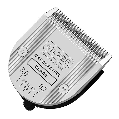[1 Pack] 5 in 1 Replacement Blades Compatible with Wahl Arco, Bravura, Chromado, Creativa, Figura, Motion & Super Groom，Figura， Dog Clippers for Dogs Grooming (Silver) - color: Silver-1