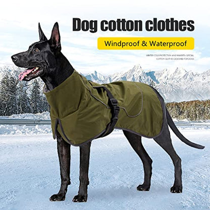 Black S Dog Raincoat - Waterproof Winter Dog Jacket with Velvet Inner, Reflective Strip - color: Black, size: Small