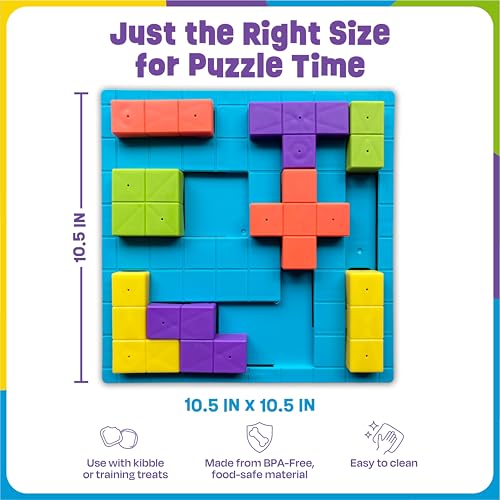 Brightkins Brain Teaser Treat Puzzle - Dog Puzzle Toys, Interactive Dog Toys, Gifts for Dogs - size: (Pack of 1)
