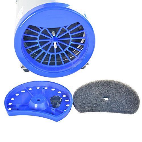 SHELANDY Groomer Partner Pet Hair Force Dryer Dog Grooming Blower with Heater (Blue) - color: Blue