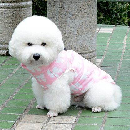 New Various Pet Cat Dog Soft Padded Vest Harness Small Dog Clothes Pink Bow S, Model: BFL049-Pink-S - color: Pink Bow, size: S(chest 14.2" back 10.6")