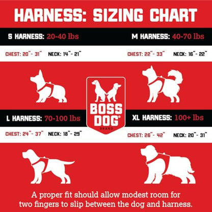 Boss Dog Tactical Harness, Black, X-Large - color: Black, size: X-Large