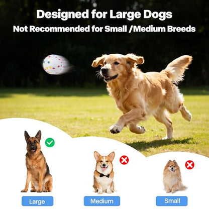 Pet Prime Upgraded Automatic Dog Ball Launcher for Large Dogs,Interactive Rechargeable Dog Ball Thrower Launcher Toy,Adjustable 10-64ft,6PCS 2.5" ETPU Balls & 1 Whistle Included,Outdoor Use