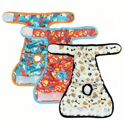Washable Dog Diapers (7 Pack), Doggie Diapers, Premium Female Dog Diapers (S) - size: S