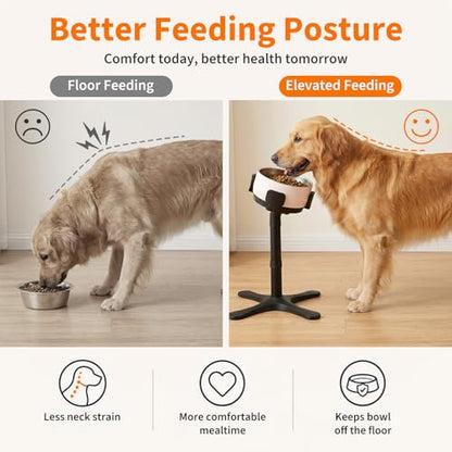Dog Bowl Stand - This Stand Compatible with Stanley, Yeti, Coldest Dog Bowl, Meanwhile Ideal for Large, Medium, Small Breeds, Use to Elevate, Raise Pet Dishes, (Bowls not Included)