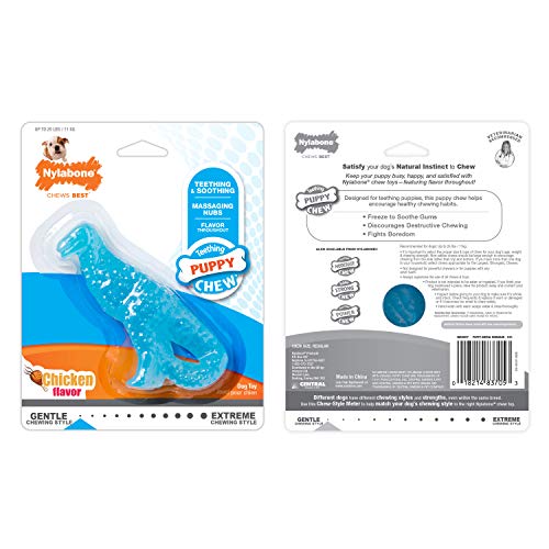 Nylabone New Puppy Starter Kit, 5 Dog Chew Toys and 1 Natural Reward for Puppies, Multi Color, Bacon & Chicken Flavor,Small Dogs - Up to 25 lbs., 6 Pack - color: Bundle