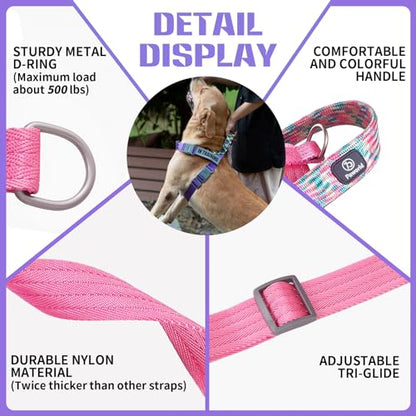 Service Dog Vest, No-Pull Service Dog Harness with 4 PCS Reflective Patches, Dog Vest Harness with Handle, Pet Harness for Small Medium Large Dogs in Training (Purple, S) - color: Purple Harness + 4 Patches, size: Small (Chest: 19-25")