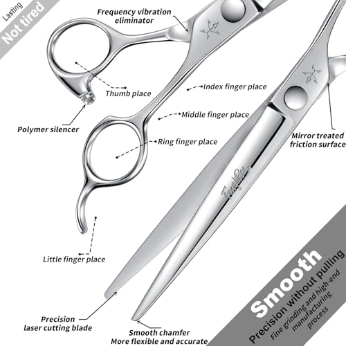 High-end Professional Dog Grooming Scissors Pet Grooming Shears 7.5 Inches Extremely Very Sharp Made Of Stainless Steel Alloy By Hand For Dog Cat Groomer - size: 7.5inch, style: Shears