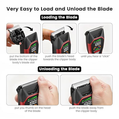 Detachable Replacement Blades for Horse Grooming Clippers, Pet Hair Shaver with Widen Ceramic Blades for Dogs, Cats, Sheep, Other Animals - color: Blade Replacement