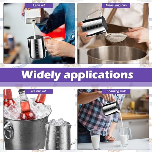 2.5 Cup Dog Food Scoop Stainless Steel Dog Food Measuring Cups Pet Food Scoop with Precision Scale Measurements for Dogs,Cats or Bird Foods, Injection Molded and Dishwasher Safe (2.5 CUP) - size: 2.5 CUP