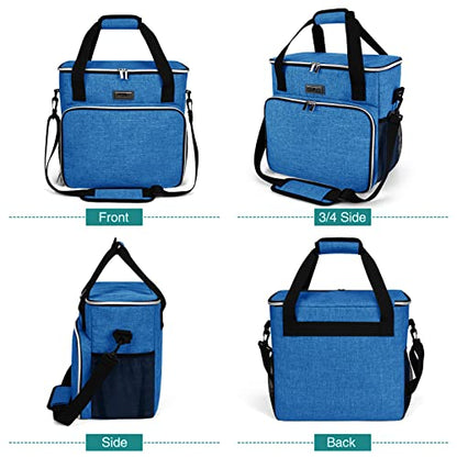 BAGLHER Dog Travel Bag, Pet Travel Bag (ALL Pet Travel Supplies), With 2 Pet Food Containers and 2 Collapsible Silicone Bowls; Essential Kits for Pet Travel Blue - color: Blue, size: Medium