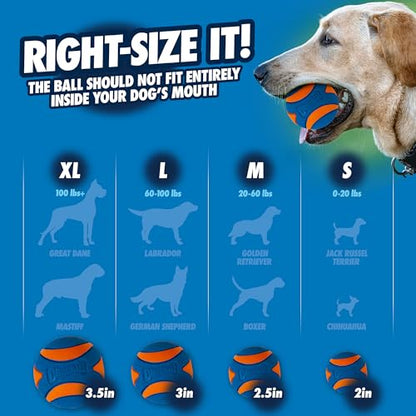 Chuckit! Ultra Squeaker Dog Ball, Fetch Toy, Medium, 1 Pack - size: Medium (1 Pack), style: Squeaker