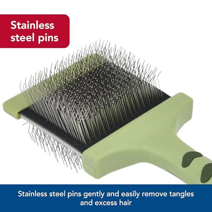 Coastal Pet Safari Dog Flexible Slicker Brush - Dog Brush for Shedding - Undercoat Rake & Grooming Tools for Small & Medium Pets - Medium - size: Medium