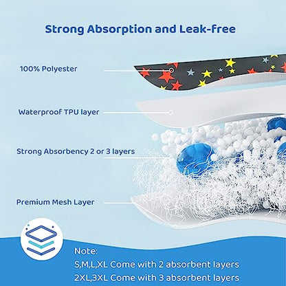 Reusable Dog Diapers Male High Absorbing Belly Band for Male Dogs Washable Dog Belly Band with Cute Patterns 5packs (XL, 18” - 21” Waist) - size: X-Large (18" to 21")