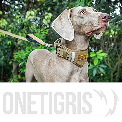 OneTigris Handled No-Pull Dog Walking Leash Long Traffic Leads for Medium to Large Dogs (Brown, 4FT) - color: Brown, size: 4FT