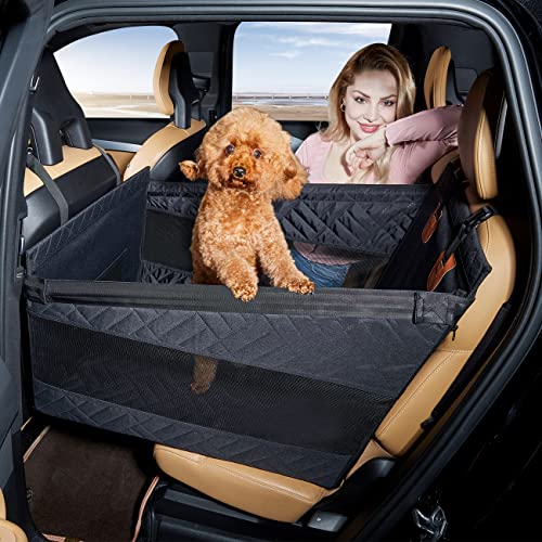 TKYZ Medium Dog Car Seat,Back Seat Extender for Dogs,Waterproof Large Dog Seat Cover for Backseat, Pet Bed for Car Hammock(Black-s) - color: black, size: Small