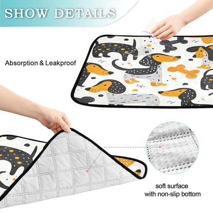 Qilmy Dog Pet Mat, Waterproof Reusable Dog Training Pad Anti-Slip Pet Creat Pad for Small Medium Large Dogs and Cats