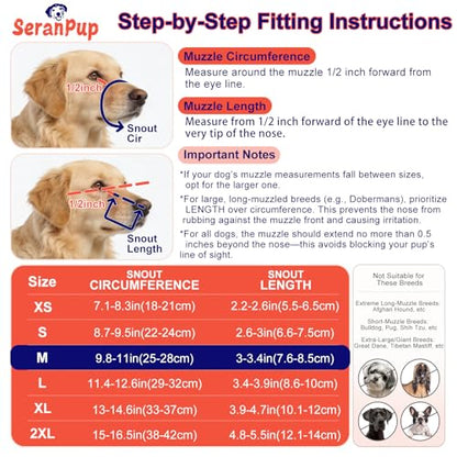 Breathable Dog Muzzle, Soft Mesh Muzzle for Large Medium Small Dogs - Pet Mouth Guard with Reflective Straps, Prevents Biting Chewing Scavenging & Allows Drinking, (L) - size: L