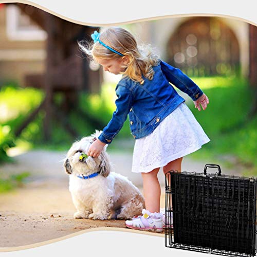 BestPet New Cat Dog cage Pet Kennel Folding Crate Wire Metal Cage W/Divider (48")