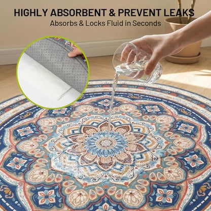 Washable Pee Pads for Dogs,2 Pack Super Absorbent Reusable Puppy Training Pads 59inch, Leak-Proof & Non-Slip,for Potty Training,Whelping,Crate & Playpen - size: 59x59in(Pack of 2)