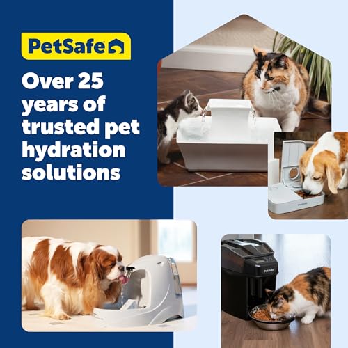 PetSafe Healthy Pet Food and Water Station with Waterproof Silicone Mat - Automatic Gravity Food and Water Dispenser for Cats and Dogs - BPA-Free Reservoir - Removable Stainless Steel Bowl - Medium - size: Medium