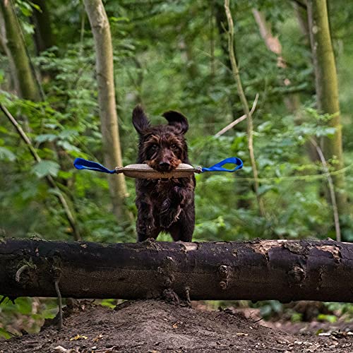 Herm Sprenger - Jute Dog Tug Toy - Jute Dog Training Tool with 2 Handles for Training, Interactive Play, Tough Tug of War, for Small Medium Large Breeds (Medium)