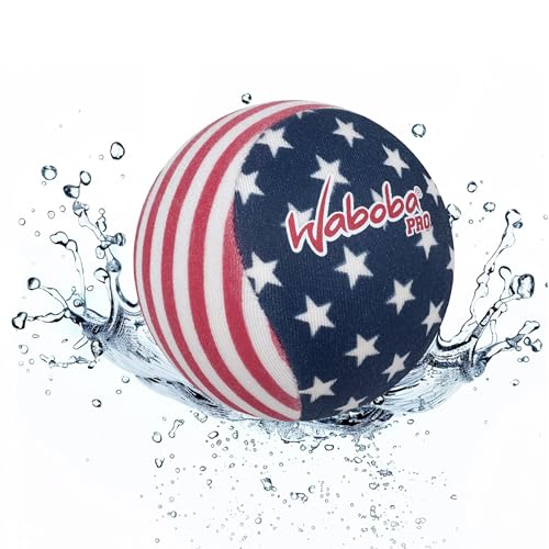 Waboba Water Skipping Ball Toy for Swimming Pool and Beach Games - Water Bouncing Ball Gift for Kids and Teens – Stars & Stripes