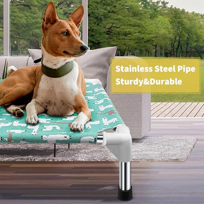 Elevated Dog Bed Pet cot - Pet Bed for Medium Dogs | Elevated Pet Bed for Indoor and Outdoor Use for Medium Pets - size: Medium