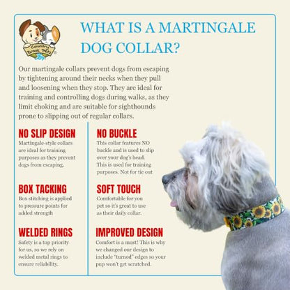 Country Brook Petz - HossFit Jr Wide Martingale Dog Collar - Country and Western Collection (Dairy Fields, Extra Large) - color: Dairy Fields, size: Extra Large (Pack of 1)